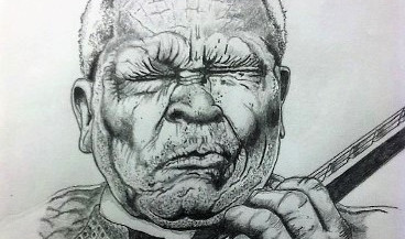 Drawing of BB King