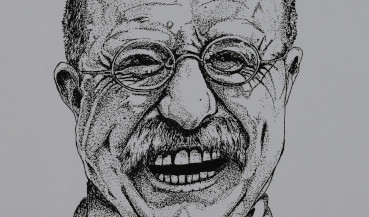 Drawing of Teddy Roosevelt